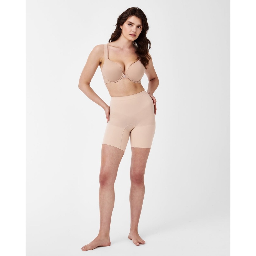 Spanx NWT OnCore High-Waisted Mid-Thigh Short Soft Nude Shapewear- 1X